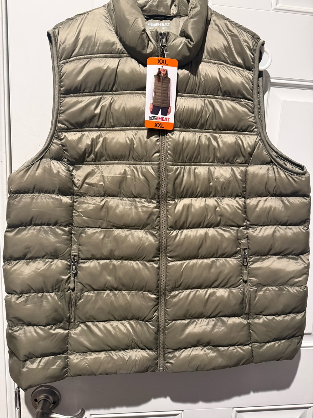 32 degrees XXL WOMENS Insulated Puffer Vest - Olive NWT